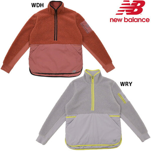 【ショップ限定エントリーでさらに+9倍】ニューバランスフリースジャケットレディース撥水ジャケットハージップフリース防寒冬ランニングスポーツウェアWT13285シェルパアノラック
