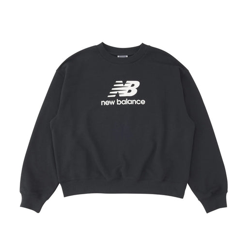 ニューバランスNEWBALANCEスポーツレディーススウェット長袖SportEssentialsStackedLogoフレンチテリークルー裏毛25FWWT41503