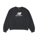 ニューバランスNEWBALANCEスポーツレディーススウェット長袖SportEssentialsStackedLogoフレンチテリークルー裏毛25FWWT41503
