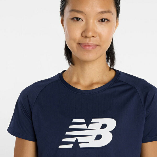 【ネコポス対応可】ニューバランスNewBalanceロゴTシャツレディース半袖シャツWT61V85C-TNV