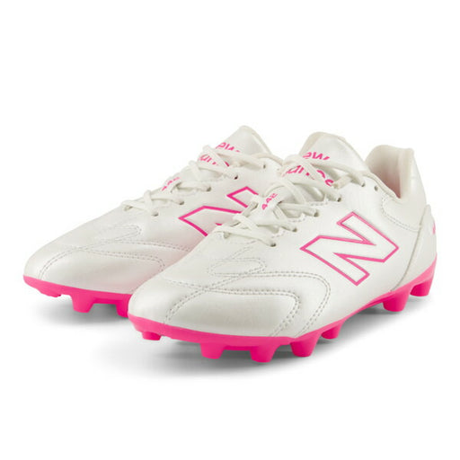 442TeamHG/AGJnrV3ニューバランスNewBalanceY43H93F-Wホワイトピンクジュニアサッカースパイク