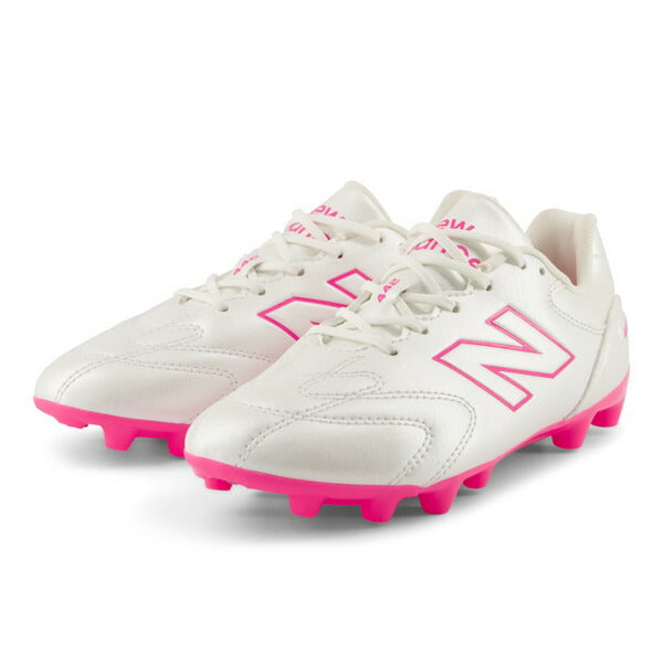 442TeamHG/AGJnrV3ニューバランスNewBalanceY43H93F-Wホワイトピンクジュニアサッカースパイク
