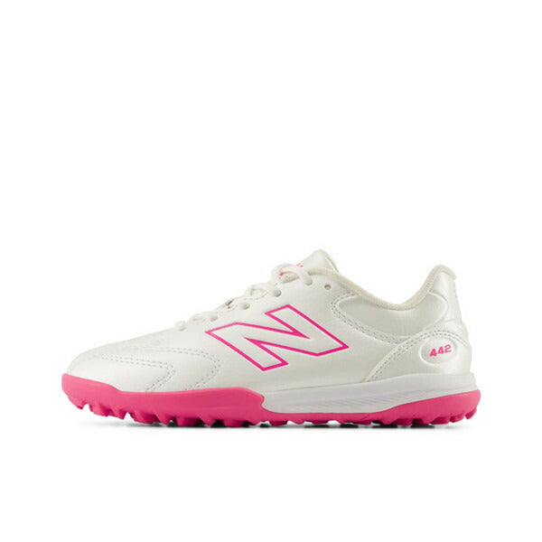 442TeamTFJnrV3ニューバランスNewBalanceY43T58X-Wホワイトピンクジュニアサッカートレーニングシューズ