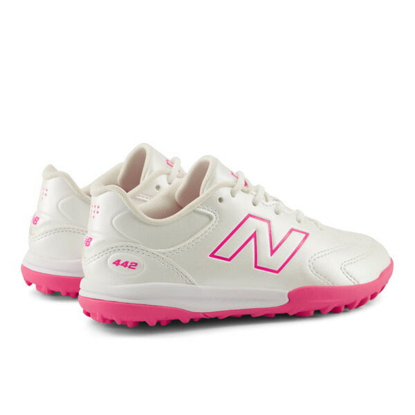 442TeamTFJnrV3ニューバランスNewBalanceY43T58X-Wホワイトピンクジュニアサッカートレーニングシューズ