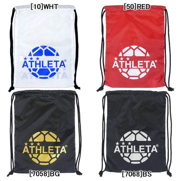 【ネコポス送料無料】アレスタATHLETAジムサックランドリーバッグYA-138Fサッカーフットサルナップサック