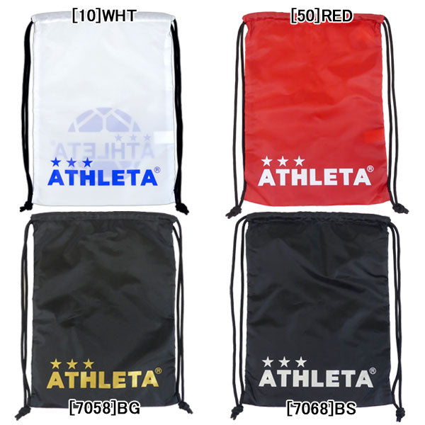 【ネコポス送料無料】アレスタATHLETAジムサックランドリーバッグYA-138Fサッカーフットサルナップサック