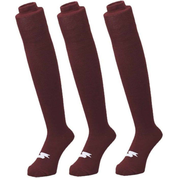 SSKメンズレディース大人野球ソックス3足組21〜24cm消臭吸汗丈夫まとめ買いYA2534C